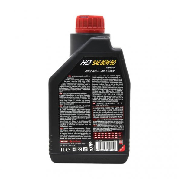 Motul HD SAE 80W-90 1 Lt Manuel Şanzıman Yağı (2 Adet) - 4