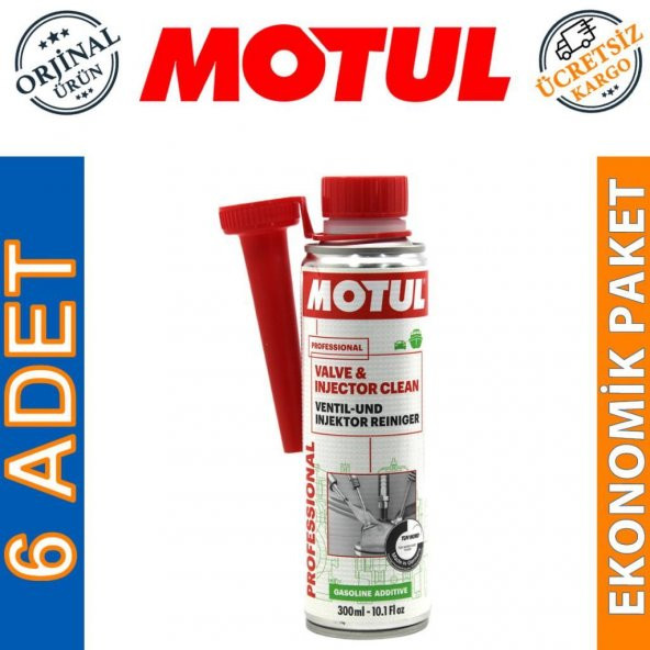 Motul Valve & Injector 300 ML Valf Enjektör Temizleyici (6 Adet)
