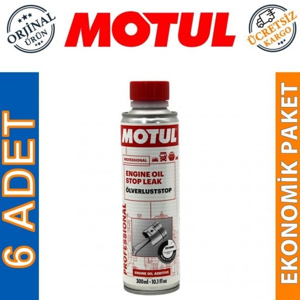 Motul Engine Oil Stop Leak 300 ML Motor Yağ Sızıntı Önleyici (6 Adet)