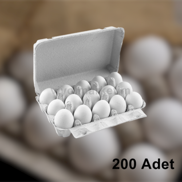 15'li Kapaklı Karton Yumurta Viyolü (200 Adet)