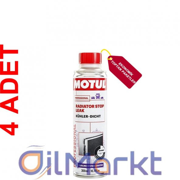 Motul Radiator Stop Leak 300 ML Radyatör Çatlak Tıkayıcı (4 Adet)