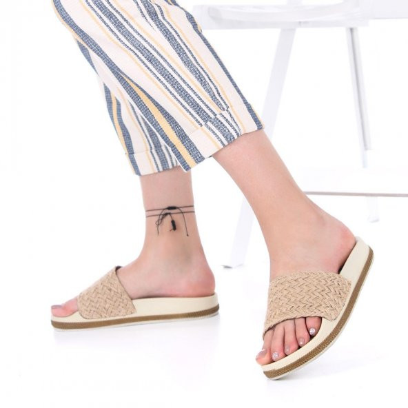 Neruda Kadın Hasır Terlik - 2