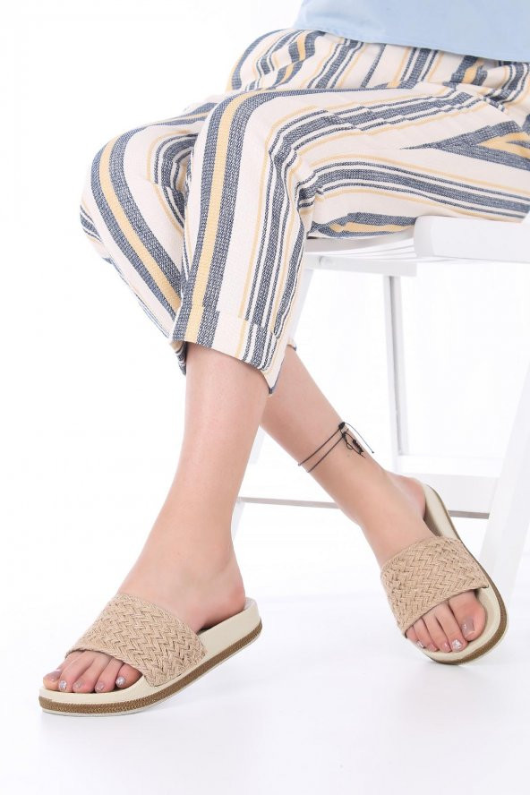 Neruda Kadın Hasır Terlik - 3