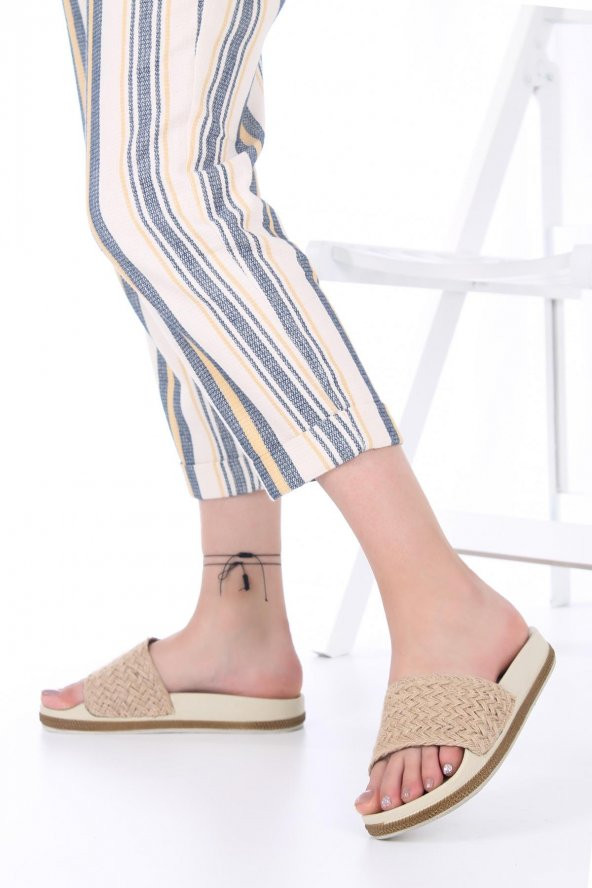 Neruda Kadın Hasır Terlik - 4