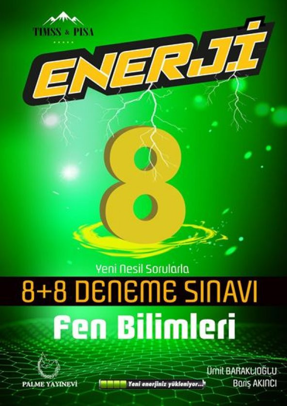 PALME 8.SINIF ENERJİ FEN BİLİMLERİ 8+8 DENEME SINAVI