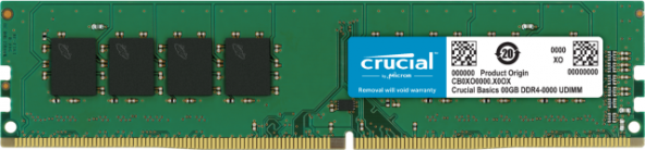 8GB DDR4 2400Mhz CB8GU2400 CRUCIAL BASİCS KUTULU