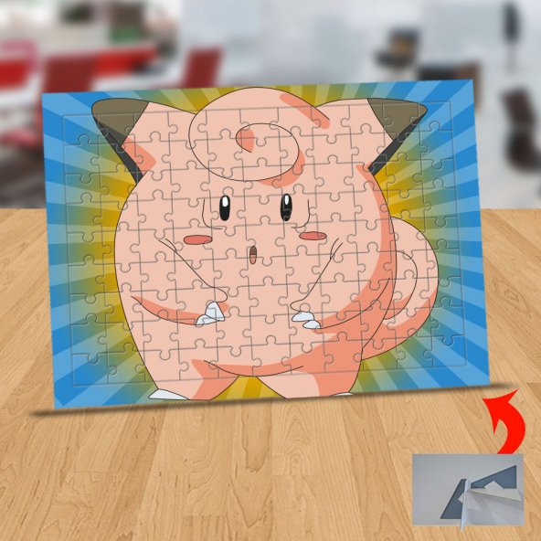 Pokemon Clefairy Pippi Karakteri 99 Parça Puzzle Yapboz Tablo-35 - 1