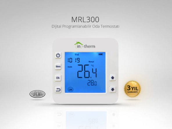 in-therm MRL 300 TM Dijital Programlanabilir Kablolu Oda Termostatı - 3