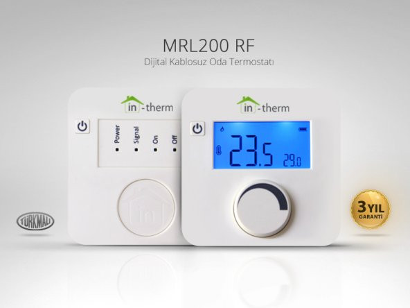 İn-Therm Mrl 200 Rf Tm Kablosuz Dijital Oda Termostatı - 3
