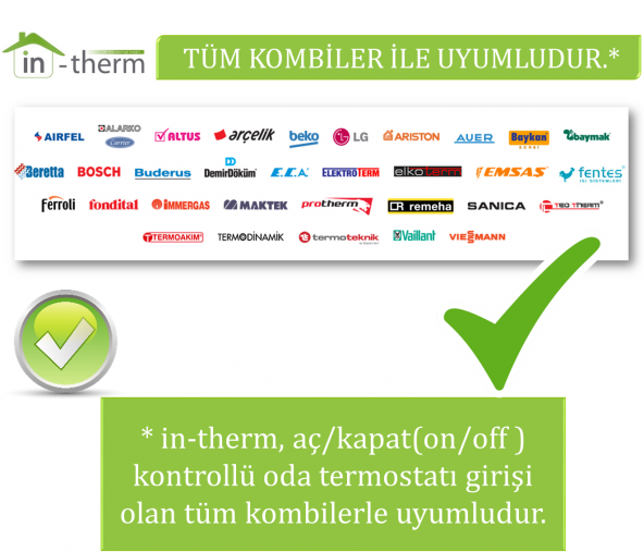 İn-Therm Mrl 200 Rf Tm Kablosuz Dijital Oda Termostatı - 5