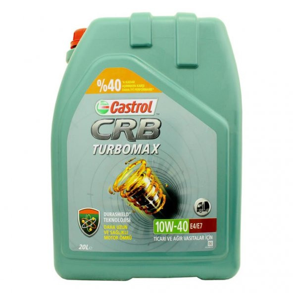 Castrol Crb Turbomax 10W-40 E4/E7 20 Lt Partiküllü Motor Yağı - Resim 2