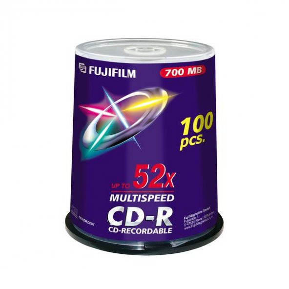 FUJİFLM CD-R 52X 700MB 100'LÜ CAKE BOX