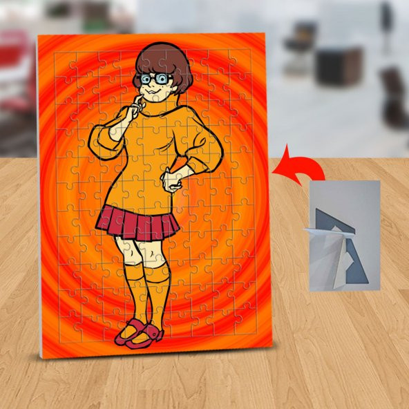 Scooby Doo Velma Dinkley 99 Parça Puzzle Yapboz Tablo-V01 - 1