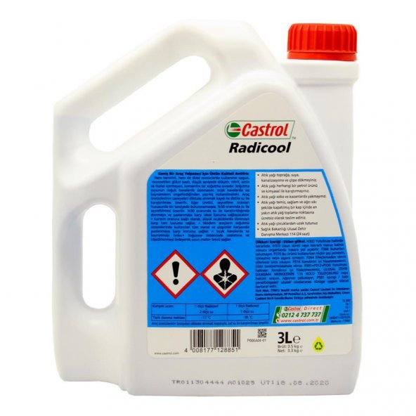 Castrol Radicool Konsantre Antifriz 3 Lt - Korozyon Önleyici - 4