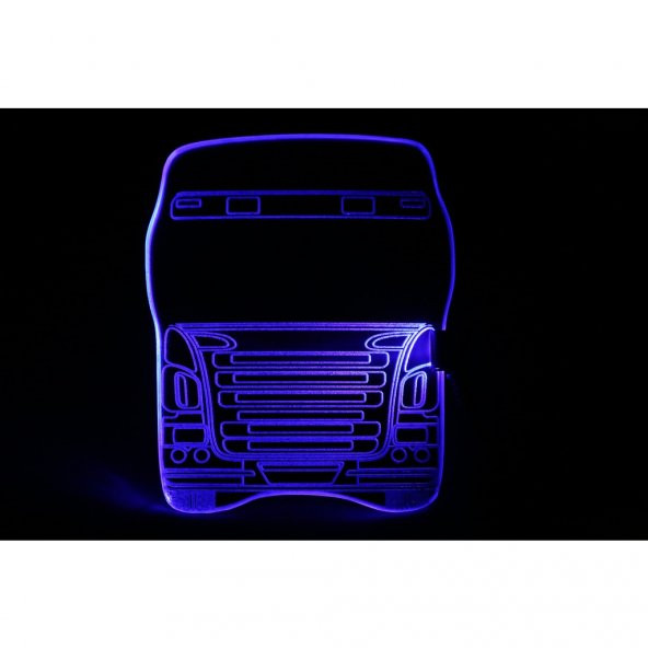 Yakamoz Işıklı Ayna-Scania Önden Silüet-Kiva Ayak-Ücretsiz Kargo