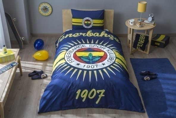 Taç Lisanslı Fenerbahçe Parlayan Güneş Tek Kişilik Nevresim Takım
