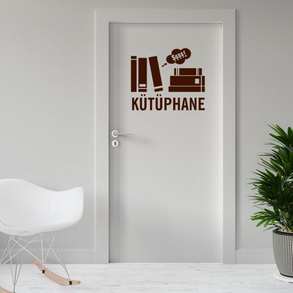 Kütüphane Odası İçin Kapı Dekor Tasarımı Duvar Sticker, Çıkartma - 3