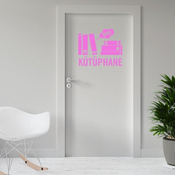 Kütüphane Odası İçin Kapı Dekor Tasarımı Duvar Sticker, Çıkartma - 6