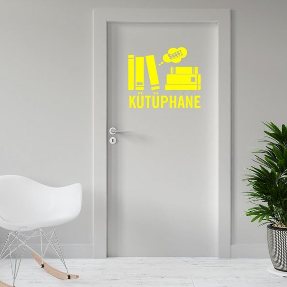 Kütüphane Odası İçin Kapı Dekor Tasarımı Duvar Sticker, Çıkartma - 7