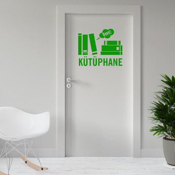 Kütüphane Odası İçin Kapı Dekor Tasarımı Duvar Sticker, Çıkartma - 10