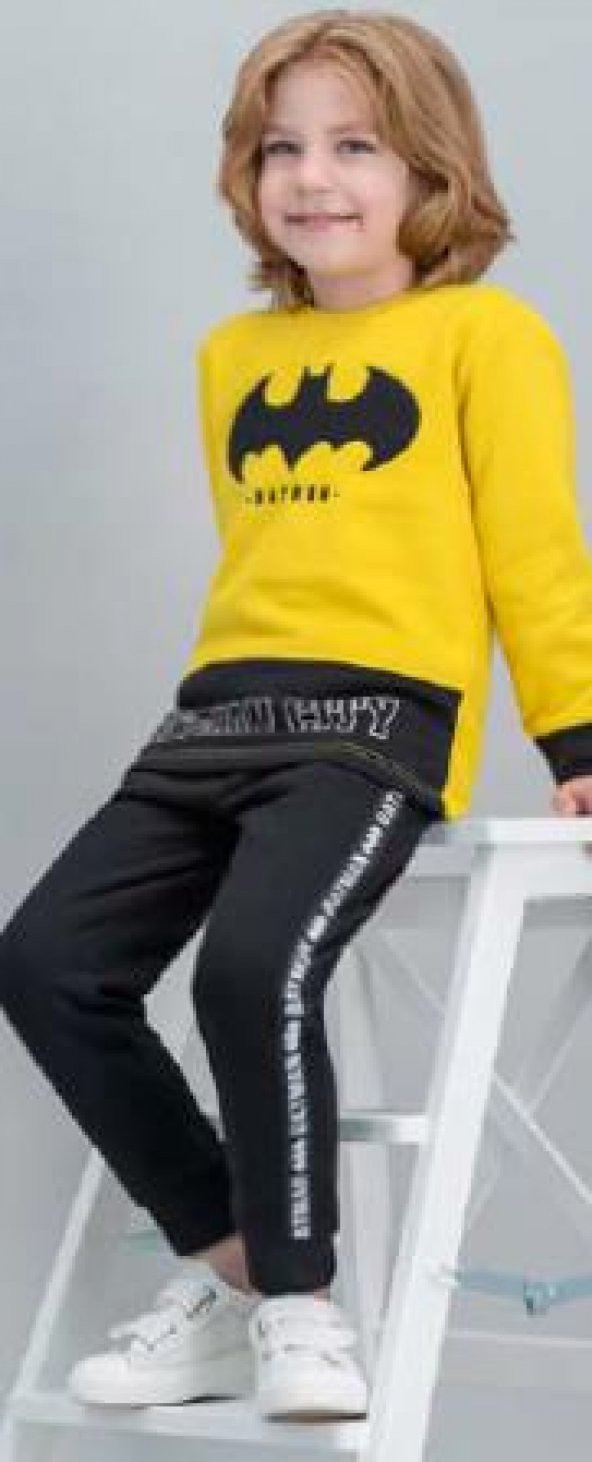 ROLYPOLY L1041-2 ERKEK ÇOCUK BATMAN EŞOFMAN TAKIM