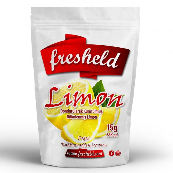Fresheld Dondurularak Kurutulmuş Dilimlenmiş Limon 15gr