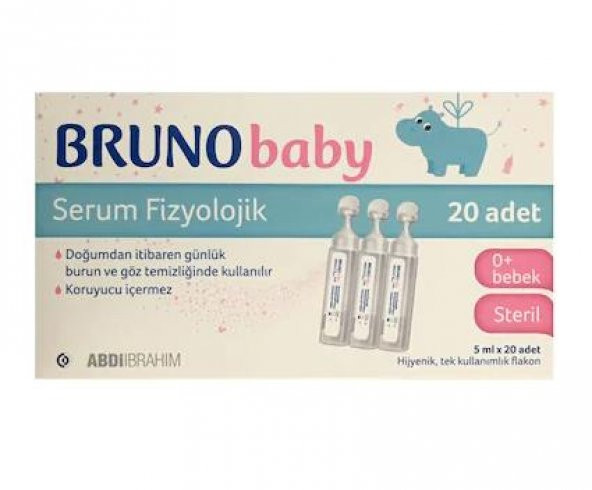 Bruno Baby Serum Fizyolojik Damla 5 ml x 20 adet