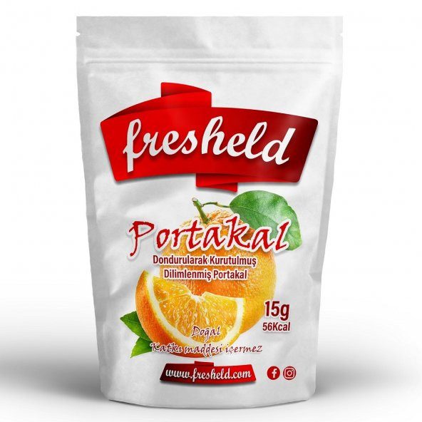 Fresheld Dondurularak Kurutulmuş Dilimlenmiş Portakal 15G