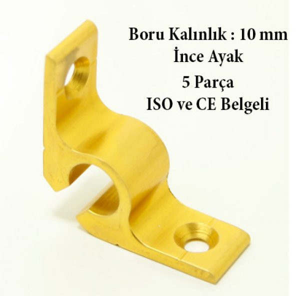 GUL 1 Merdiven Halı Dip Çubuğu Takımı İnce Ayak Gold 5 Parça - 3