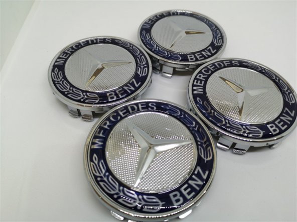 Mercedes  Mavi  74.1mm  Jant Göbek Kapağı - 1