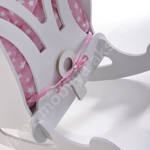 SALLANAN ÇOCUK SANDALYESİ KOLTUĞU YILDIZLI PEMBE - Resim 3