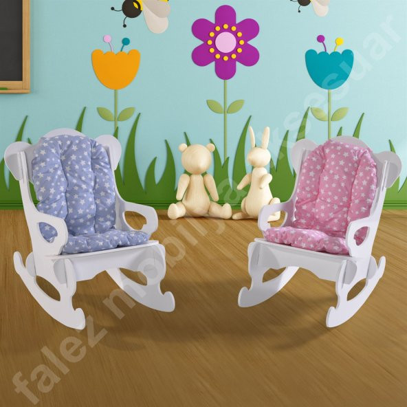 SALLANAN ÇOCUK SANDALYESİ KOLTUĞU YILDIZLI PEMBE - Resim 4