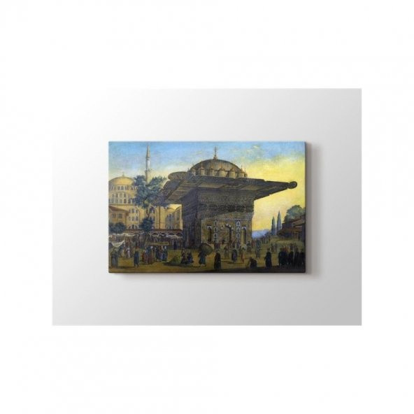 Antoine Ignace Melling - Tophane Çeşmesi İstanbul Tablo
