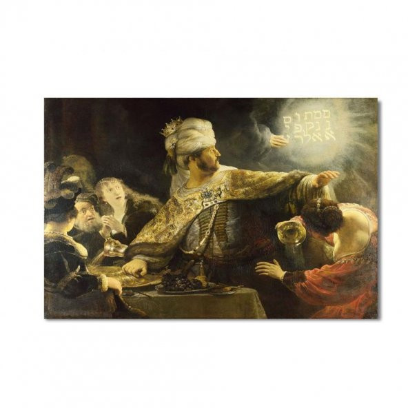 Rembrandt Belşazzarın Ziyafeti EkoTablo