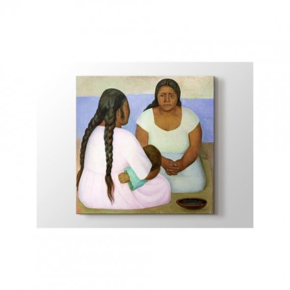 Diego Rivera Two Women and a Child 1926 EkoTablo
