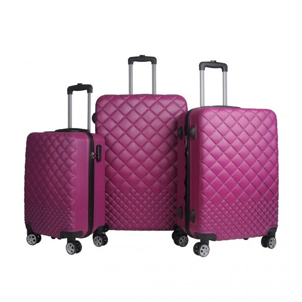 BvLX Trendy ABS Dayanıklı 3lü Valiz Seti Farklı Renkli - 4