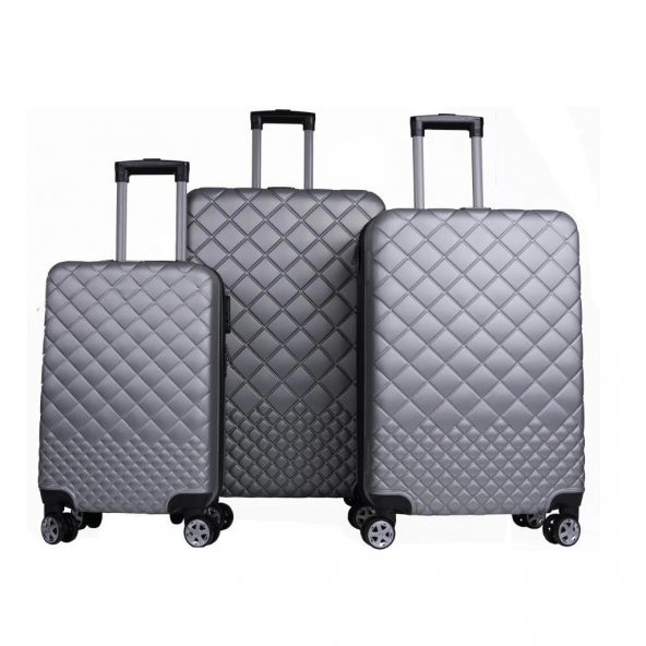 BvLX Trendy ABS Dayanıklı 3lü Valiz Seti Farklı Renkli - 6