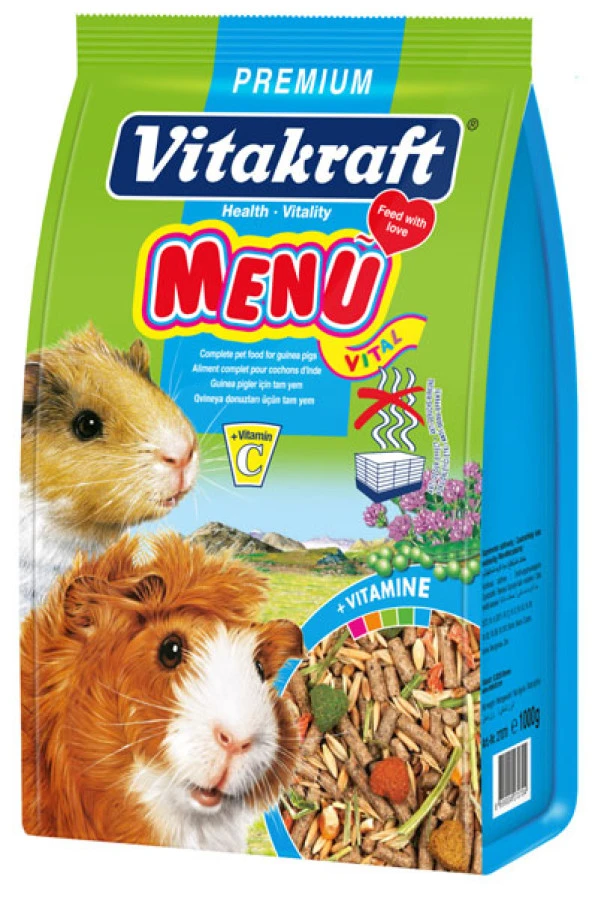 Vitakraft Menü Guinea Pig Yemi 1000 gr Skt:03/2026