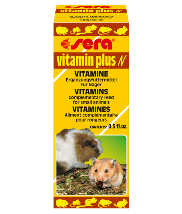 Sera Vitamin Plus N 15 ml  Skt : 01/2025 Kemirgenler için Vitamin