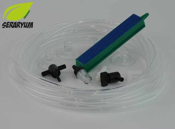 Akvaryum Hava Seti (Venusaqua ap408 Hava Motoru+Sünger Filtre+15 cm Hava Seti) - 2