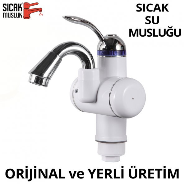 Elektrikli Sıcak Musluk Ani Su Isıtıcı Termal Şofben Musluk ASG-3B