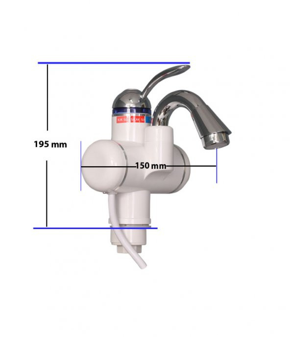 Elektrikli Sıcak Musluk Ani Su Isıtıcı Termal Şofben Musluk ASG-3B - 4