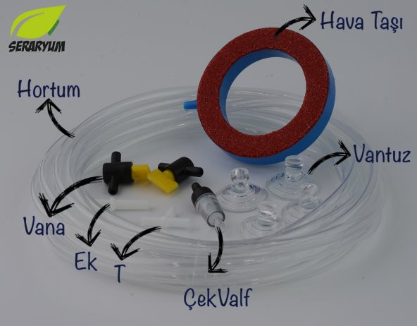 Venusaqua Ap-408A Çift Çıkışlı Hava Motoru + Akvaryum Hava Seti - 2
