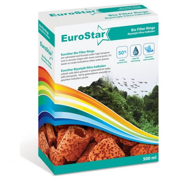 EuroStar Bio Filter Ring Kahverengi 500 ml