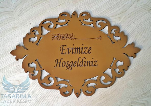 Ahşap Mat Kapı Süsü - 2