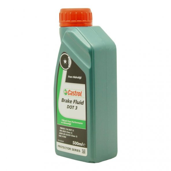Castrol Brake Fluid DOT 3 500 ML Fren Hidrolik Sıvısı (2 Adet) - Resim 2