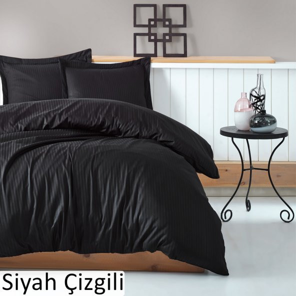 Cotton Box Elegant Saten Çift Kişilik Nevresim Takımı - 9 Model - 6