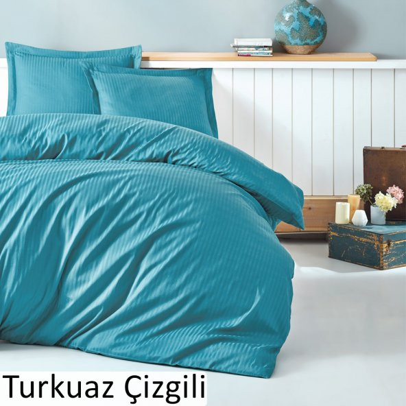 Cotton Box Elegant Saten Çift Kişilik Nevresim Takımı - 9 Model - 9