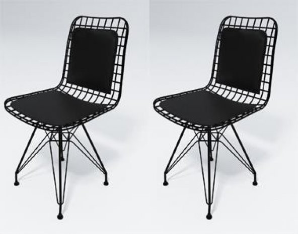 Knsz kafes tel sandalyesi 2 li mazlum syhsyh sırt minderli ofis cafe bahçe mutfak