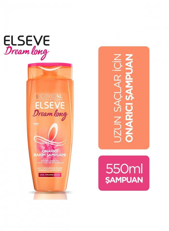 Elseve Dream Long 550 ml Onarıcı Bakım Şampuanı